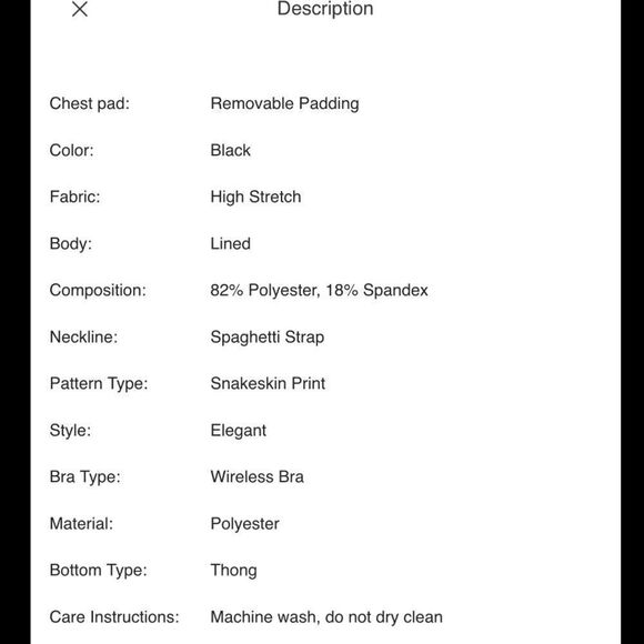 Snakeskin Metallic Linked Thong Bikini Swimsuit - Picture 6 of 7